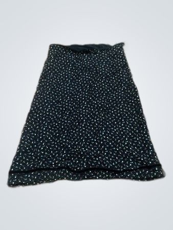 Kookai Black Floral Print Skirt