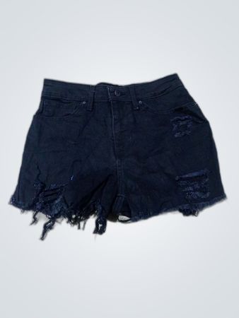 Black Denim Shorts