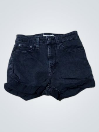 Black Denim Shorts
