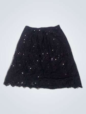 Black Sequined Skirt