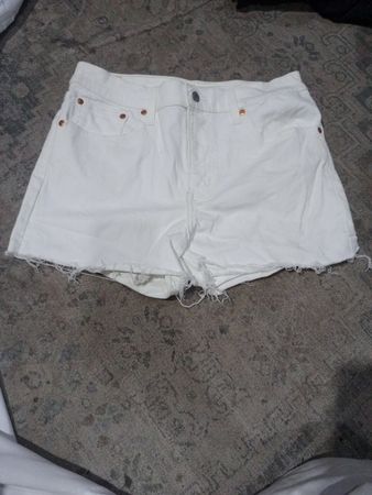 White Denim Shorts