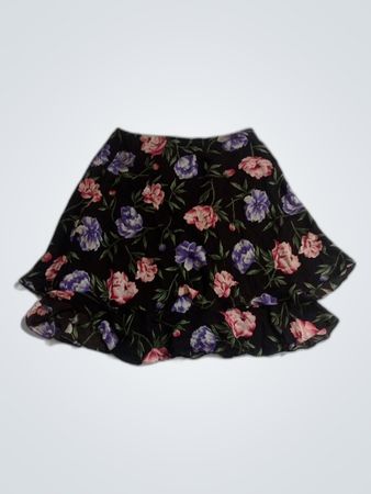 Jones New York Floral Print Mini Skirt