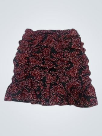 Forever 21 Floral Ruffled Mini Skirt