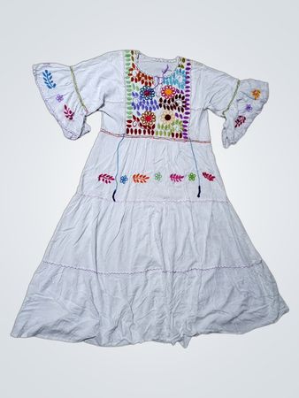 White Embroidered Dress