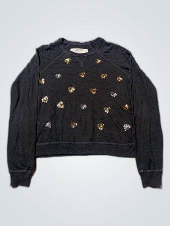 Abercrombie & Fitch Gray Embellished Sweatshirt