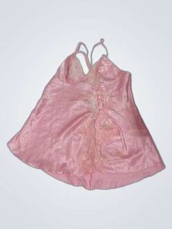 Pink Satin Chemise