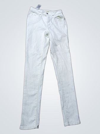 White High-Rise Skinny Jeans