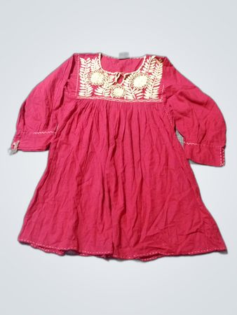 el Interior Pink Embroidered Top