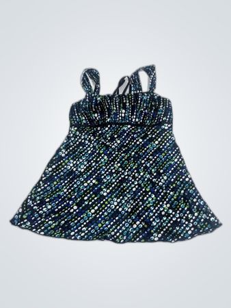 Women's Blue Polka Dot Tank Top