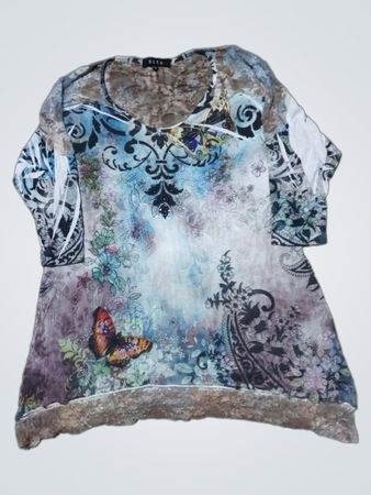 B.L.U. Multicolor Floral Printed Blouse