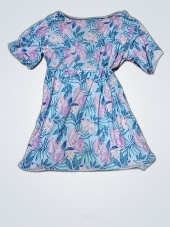 Floral Print Wrap Mini Dress