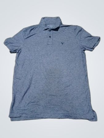 American Eagle Grey Heather Polo Shirt