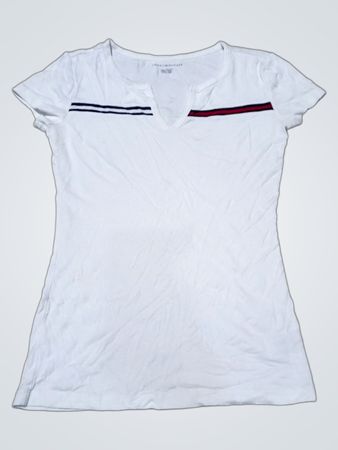Tommy Hilfiger Striped V-Neck T-Shirt
