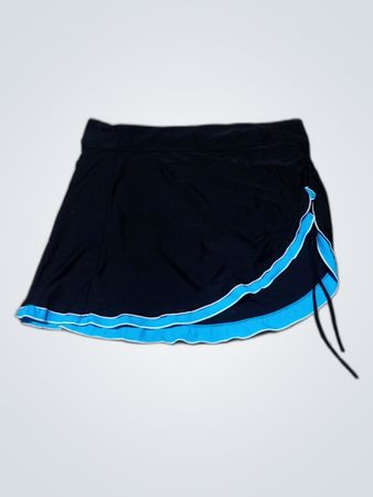 Unbranded Black Swim Skirt with Blue Trim