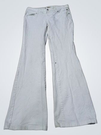 Tommy Jeans White Flared Denim Pants