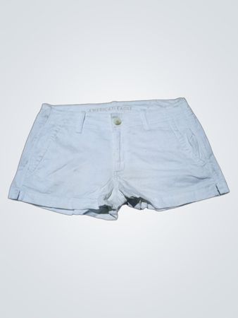 American Eagle White Chino Shorts