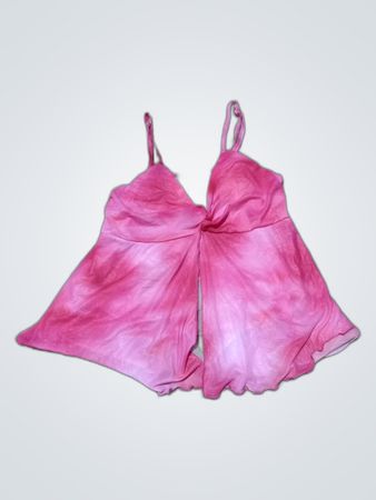 Madden Girl Pink Tie-Dye Cami Top