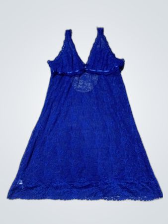 Blue Lace Slip Dress