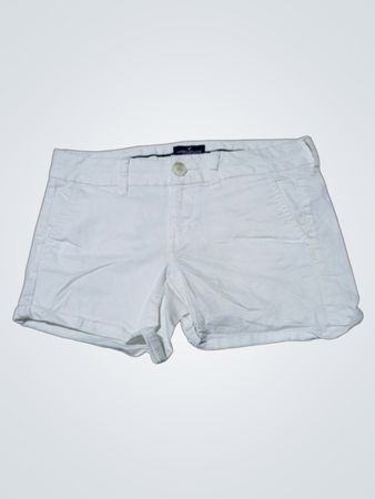 American Eagle White Chino Shorts
