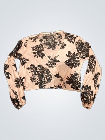Charlotte Russe Floral Wrap Blouse
