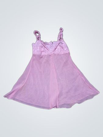 La Senza Pink Lace Trim Chemise