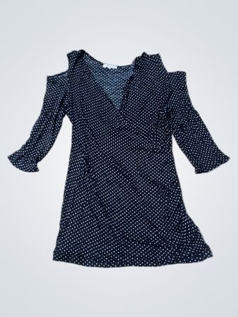 charlotte russe black and white polka dot dress