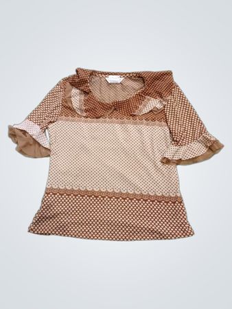 KaeMei Polka Dot Ruffled Blouse