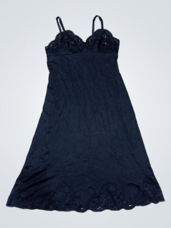 Black Lace Trim Chemise
