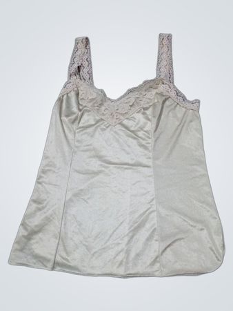 Unbranded Lace Trim Satin Cami Top