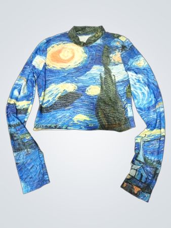 Starry Night Graphic Sweater