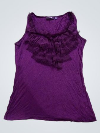 APT. 9 Purple Ruffled Cami Top