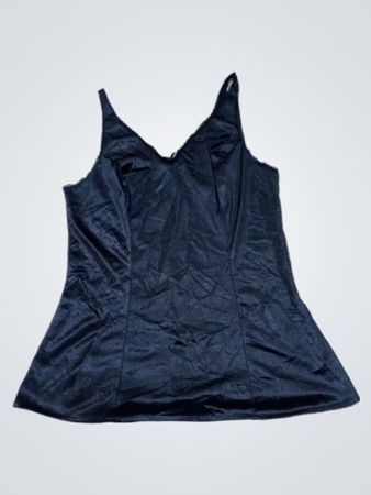 Merryville Black Satin Cami Top