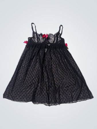 Adore Me Black Lace Chemise