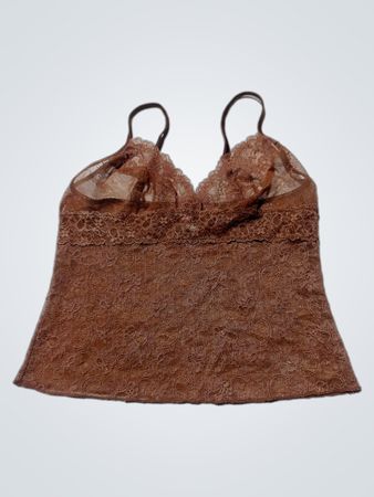 Victoria's Secret Brown Lace Camisole
