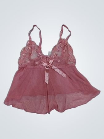 Pink Lace Babydoll