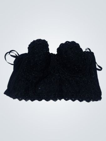 Black Lace Bra