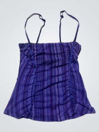 Purple Striped Cami Top