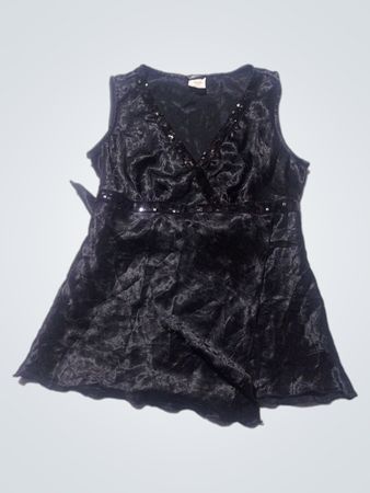 Maurices Black Velvet Dress