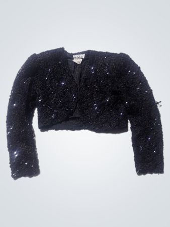 Karen Lucas for Nikki Black Sequined Bolero Jacket