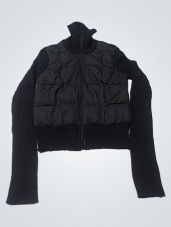 BCBG Max Azria Black Turtleneck Puffer Jacket