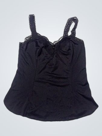 Black Lace Trim Camisole