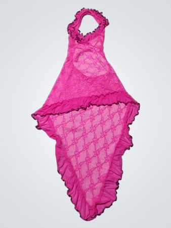 Pink Lace Bodysuit