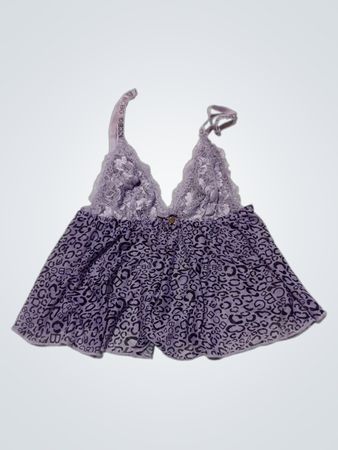 Purple Lace Trim Camisole