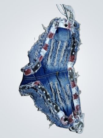 Ripped Denim Pouch