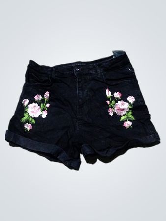 Guess Embroidered Denim Shorts