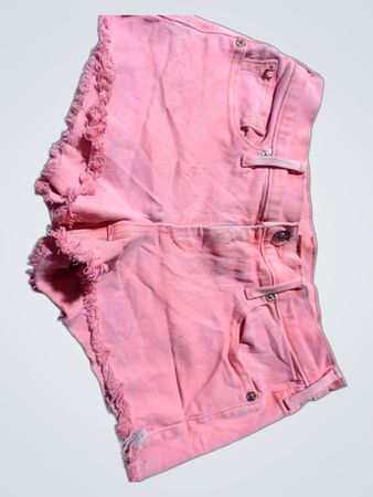 Pink Jean Shorts