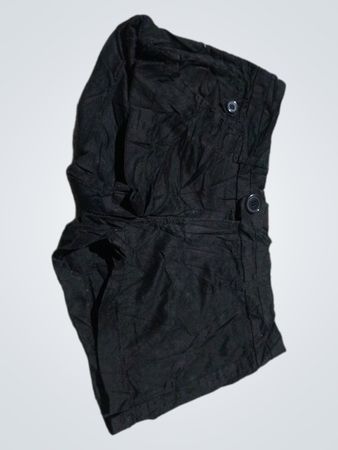 Black Shorts with Paisley Lining