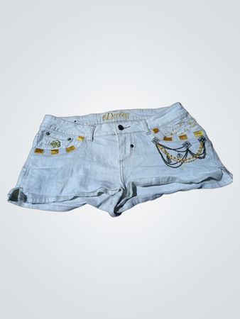 Derian White Jeans Shorts