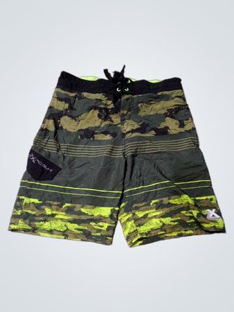 Green Camouflage Board Shorts