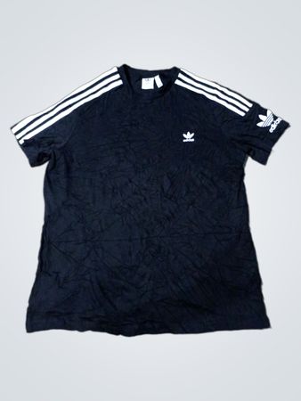 Adidas Black Striped T-Shirt